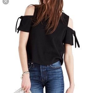 Madewell skylark cold shoulder top